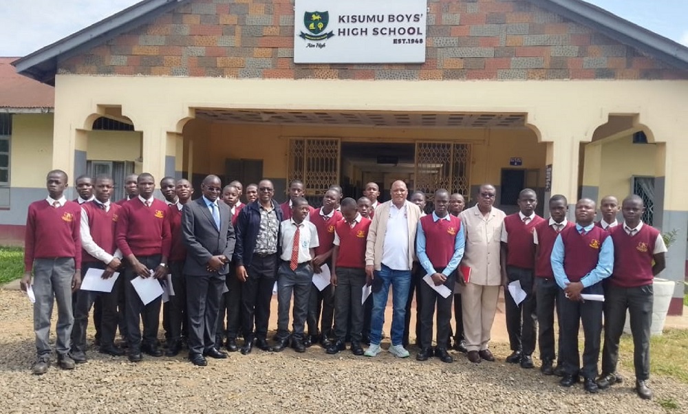 JKF Chair Board Members Elimu Scholarship Monitoring Kisumu County NS 2025